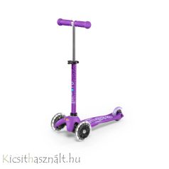   Micro Mini Deluxe LED gyerek roller világító kerékkel, lila